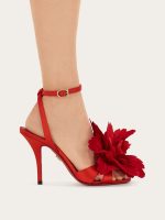 Ferragamo Flower embellished high heel sandal - Image 5